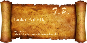 Tuska Patrik névjegykártya